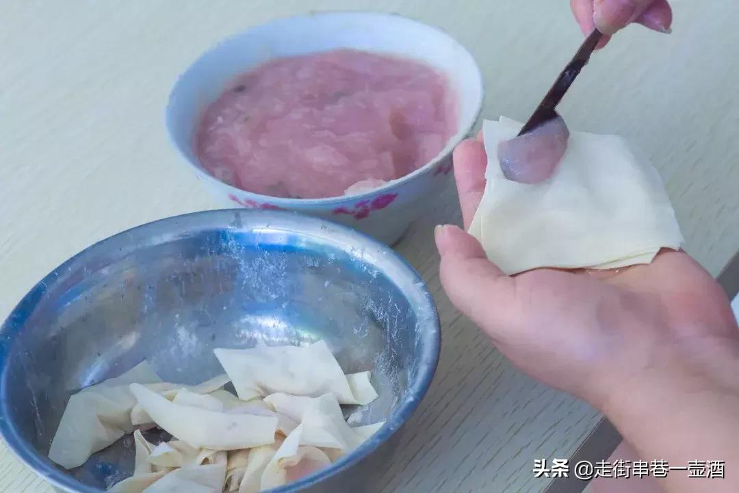 虾仁鲜肉馄饨吉祥馄饨,江都皮薄的馄饨
