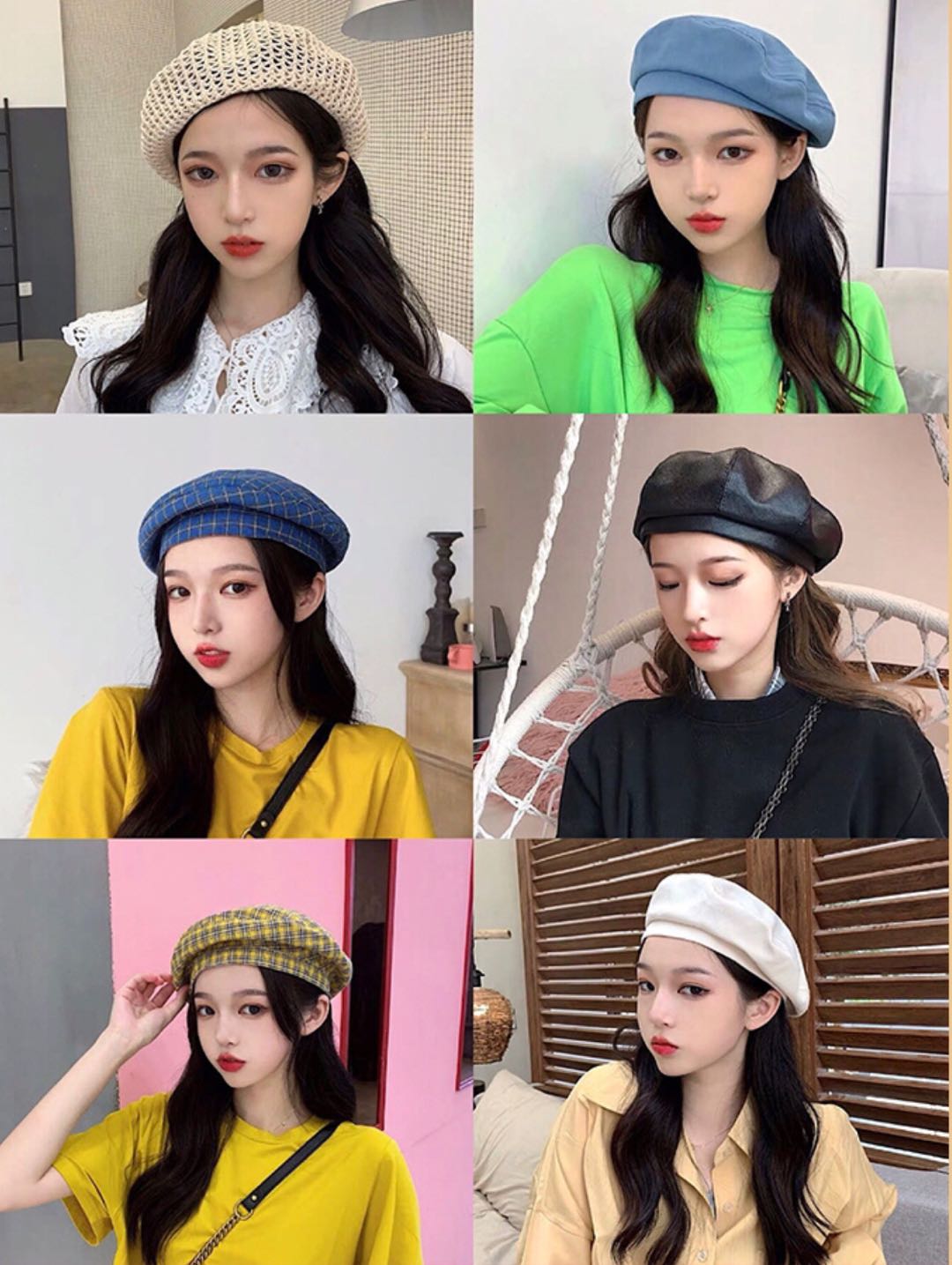 秋冬百搭超级好看贝雷帽,高级感穿搭冬季贝雷帽