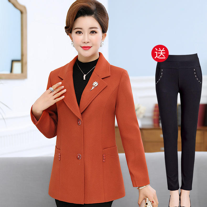 高档中老年女式秋装外套,妈妈装春装外套中老年女休闲外套