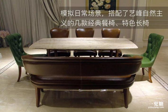 纯天然大理石餐桌黑白灰,大户型大理石餐桌推荐