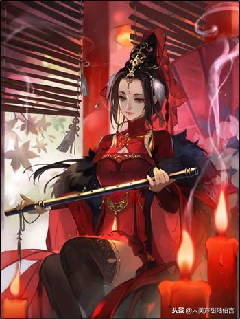 三国杀蔡文姬原画分析,三国杀蔡文姬皮肤泪捻琵琶