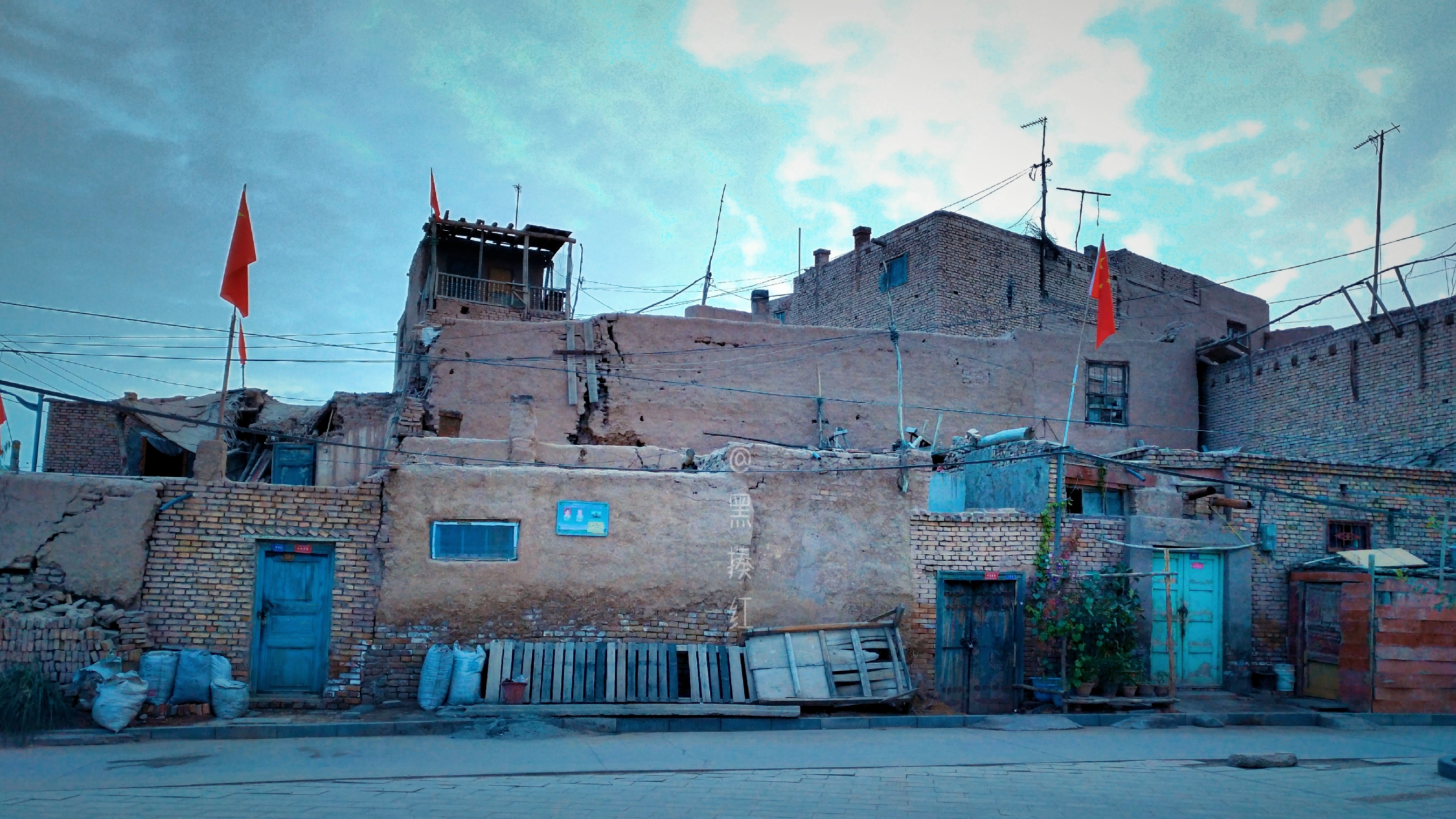 喀什古城废弃房屋,喀什废墟古城