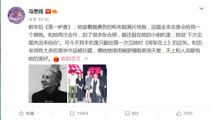 张艺谋悼念和田惠美,和田惠美马思纯