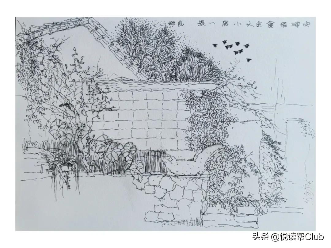 画家笔下的偏岩古镇,一位画家笔下的美丽乡愁