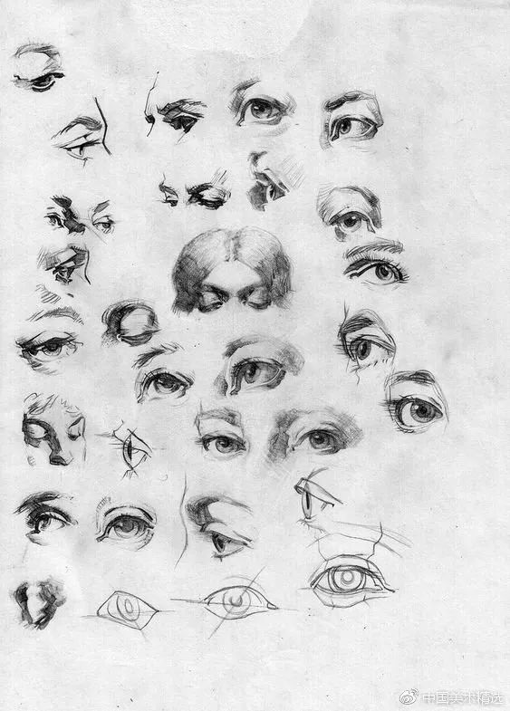 各种眼睛画法大合集,各种眼睛的画法教程容易记