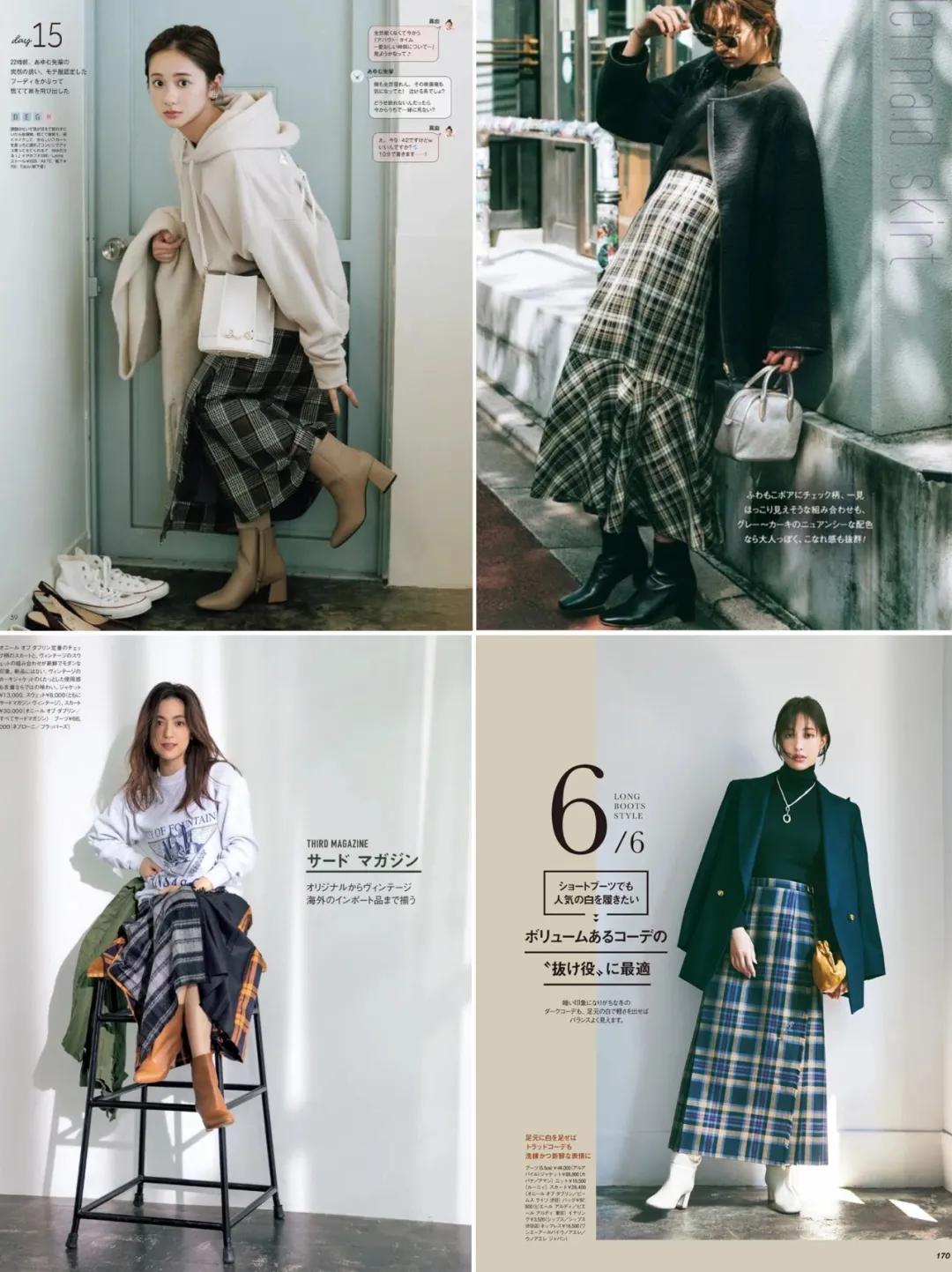 时髦大气的短靴整个look气场提升,牛仔裤短靴入冬正流行好看又高级