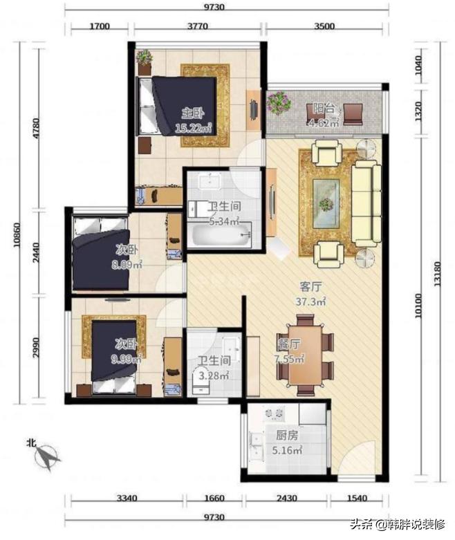 终于拿到新房钥匙开始装修,万科71平精装房三室一厅