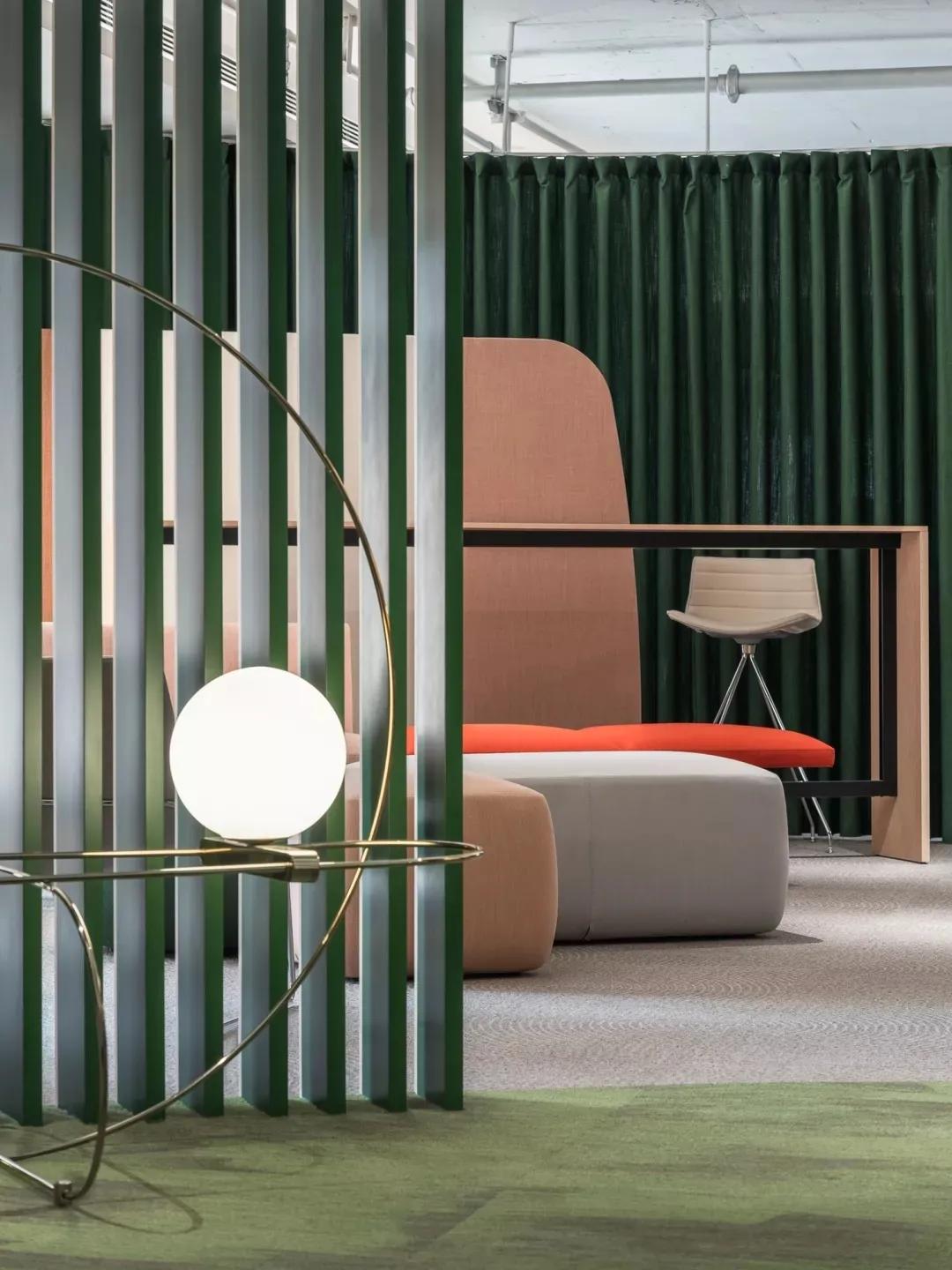 极简办公室水吧台组合效果图,现代轻奢办公室吧台