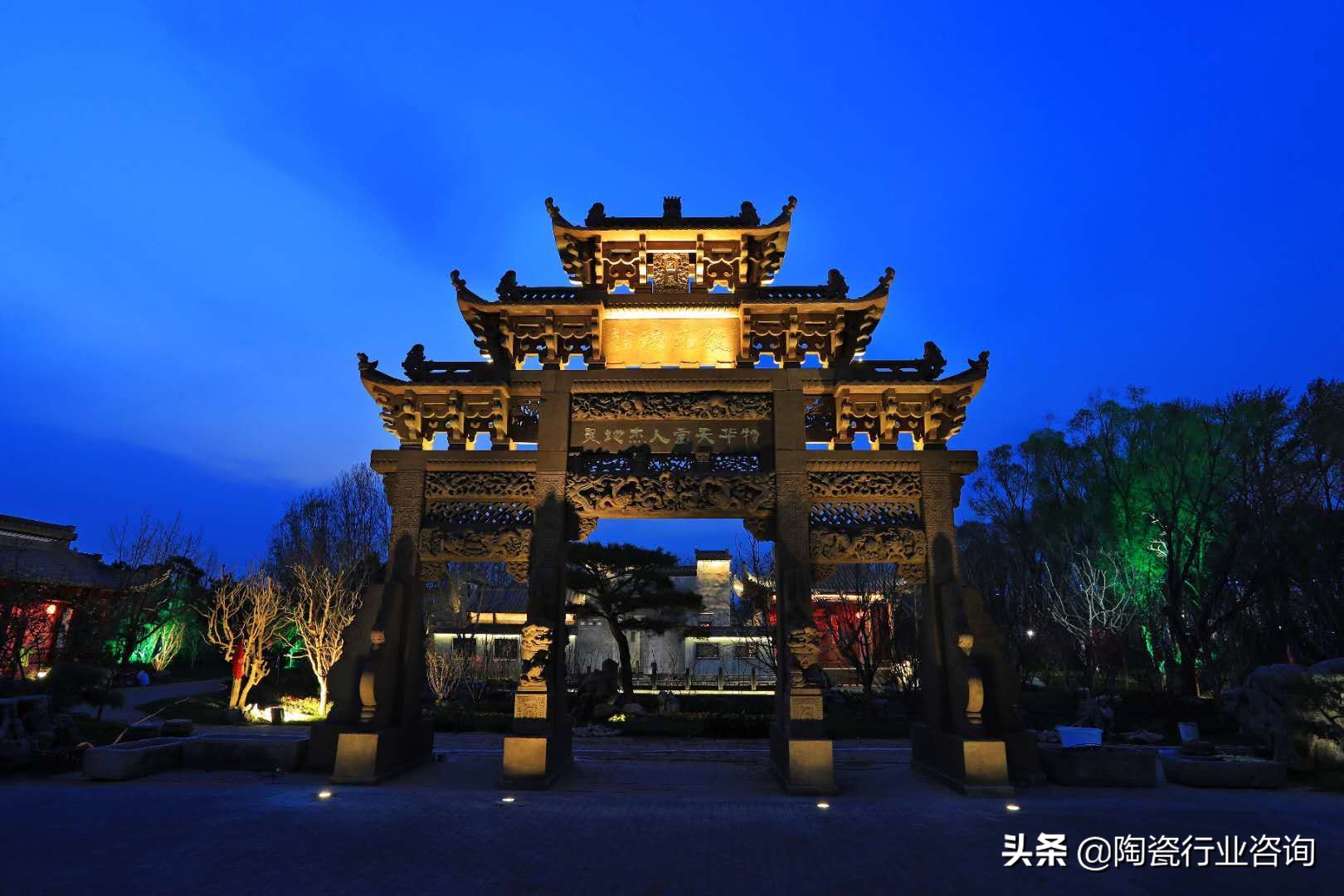 画世园会墙绘图,世园会陶瓷花墙