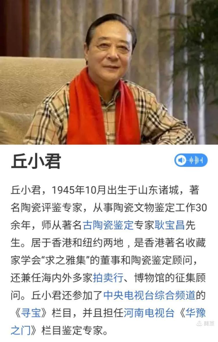 丘小君古陶瓷鉴定专家,丘小君文物讲座