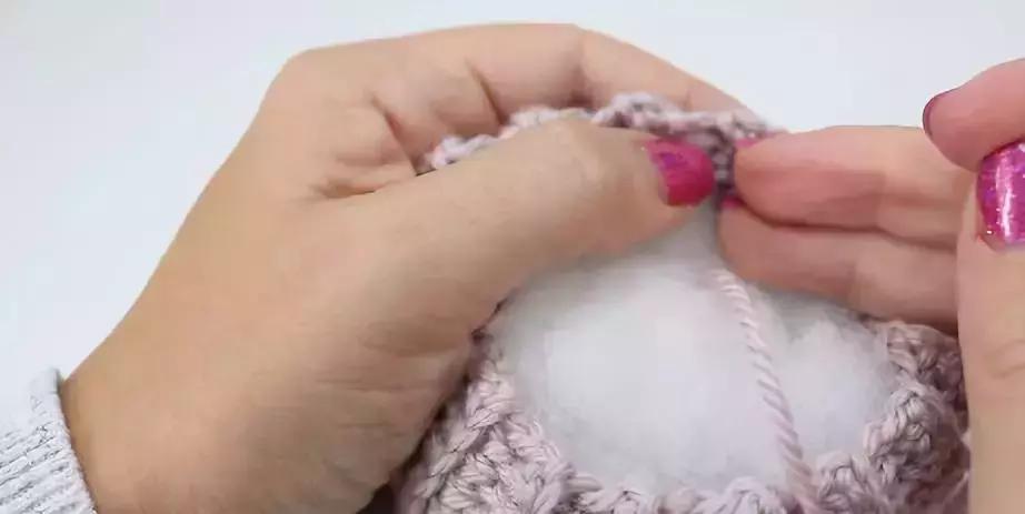 南瓜储物盒钩针教程,小南瓜卡子钩针教程