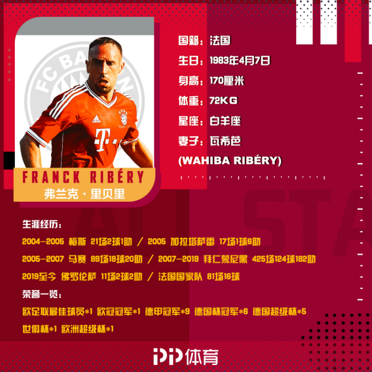 里贝里为拜仁打进多少球,拜仁边锋里贝里照片