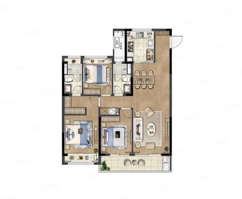 东亭新城天一府和绿城诚园哪个好,东亭绿城诚园110户型