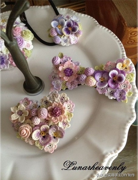 编织的饰品,可以用钩针钩的小饰品