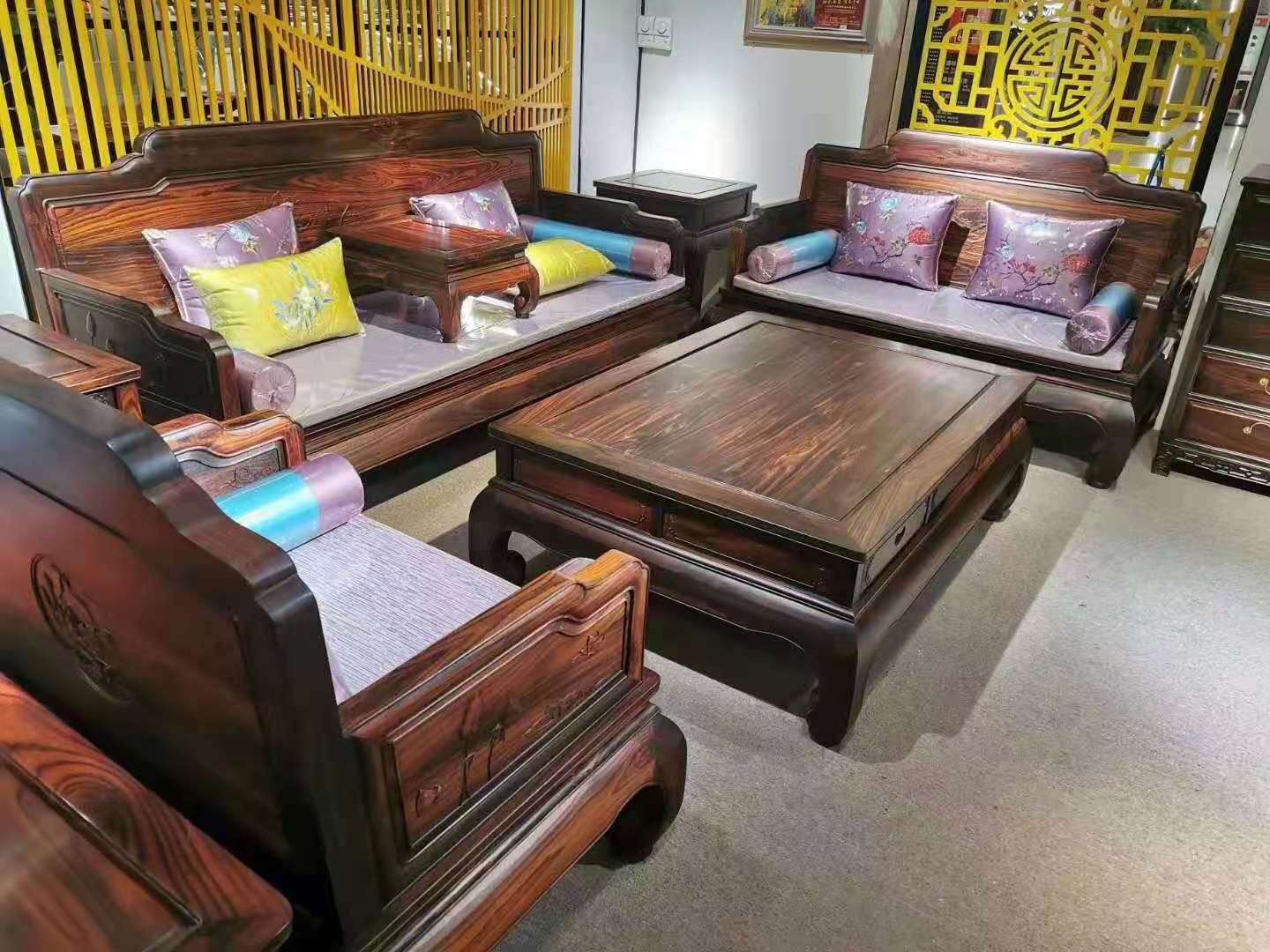 历下阔叶黄檀红木家具价格,阔叶黄檀黑酸枝国标红木