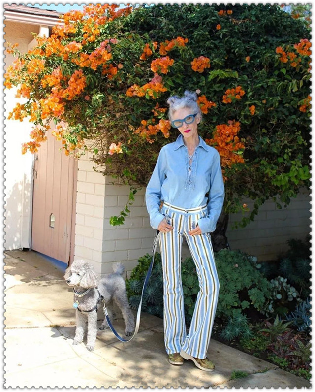 法国60岁奶奶随性穿搭火了,七十多岁法国奶奶的时尚