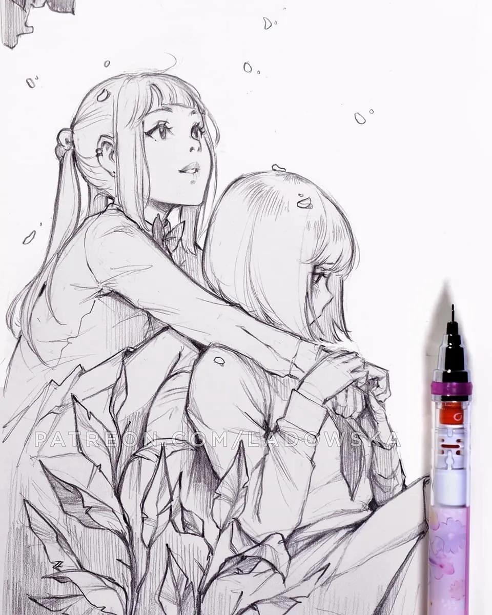 软萌可爱的动漫美少女怎么画,画可爱的动漫美少女特别简单