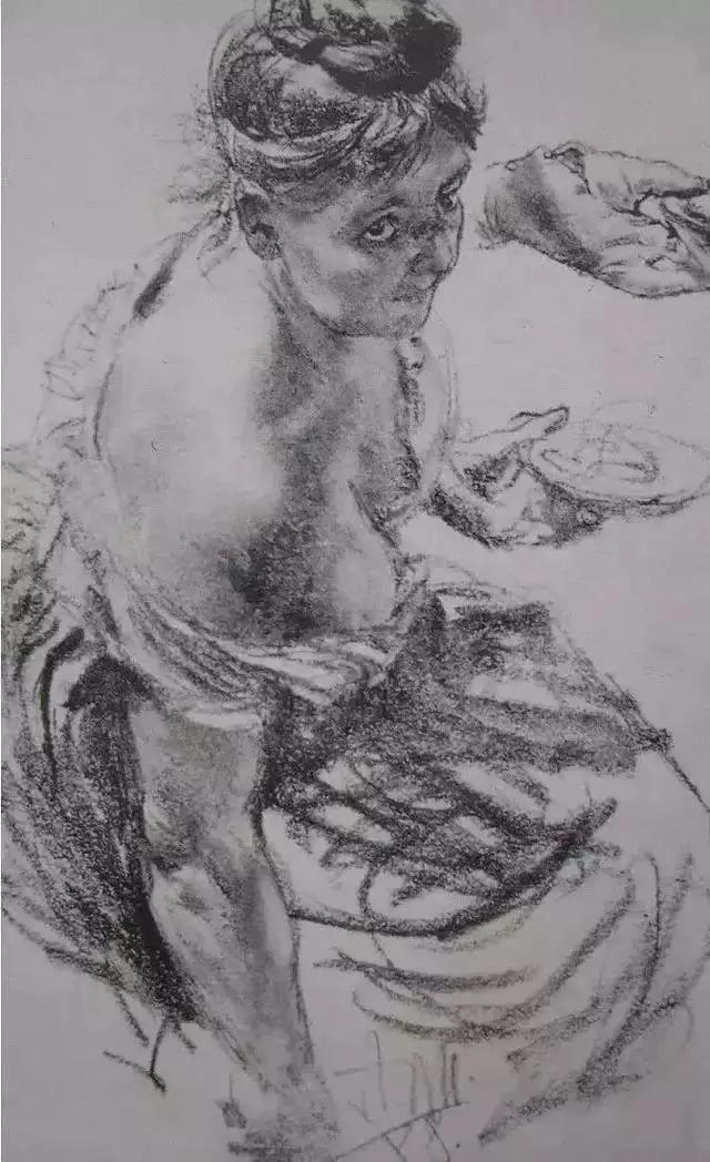 阿道夫门采尔速写作品,门采尔高清速写作品图片