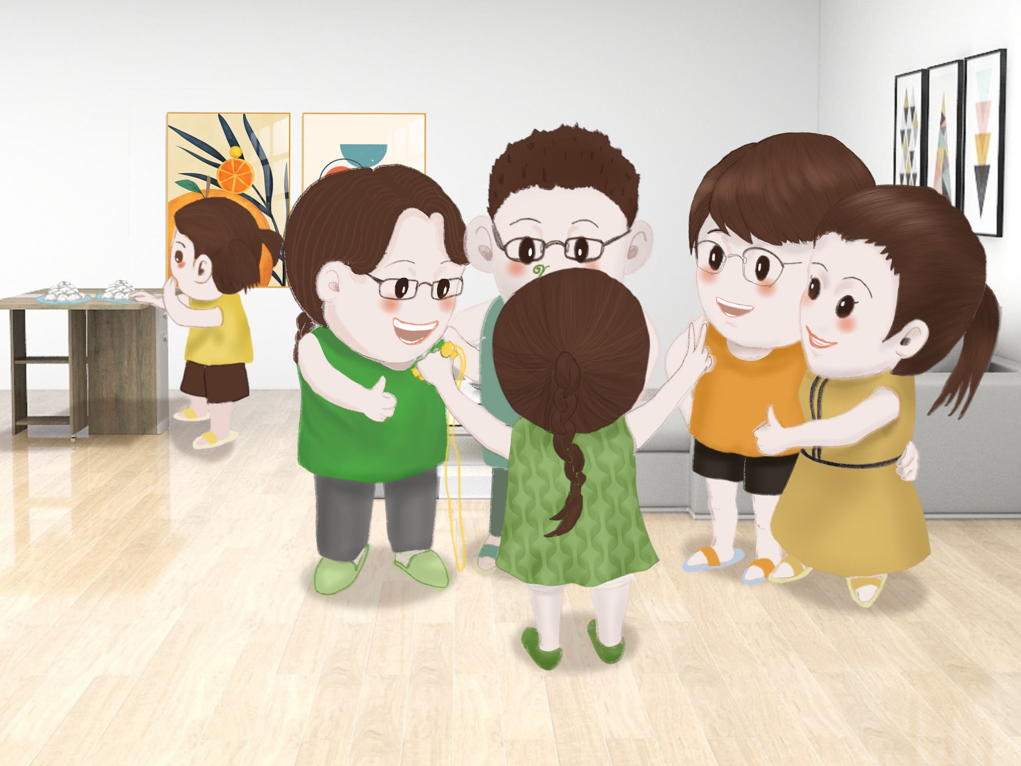 「亲子漫画」萌娃爱运动系列:神奇的跳绳