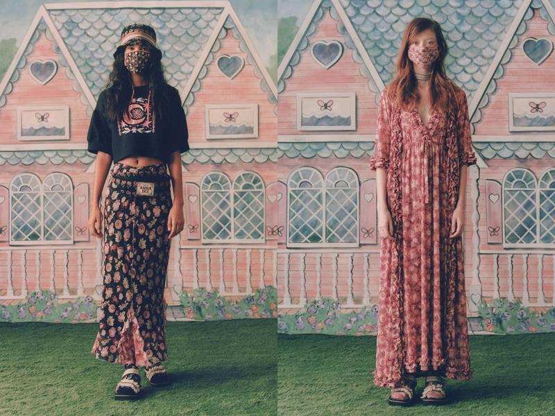 上下2022春夏时装秀,春夏时装周模特展示服装