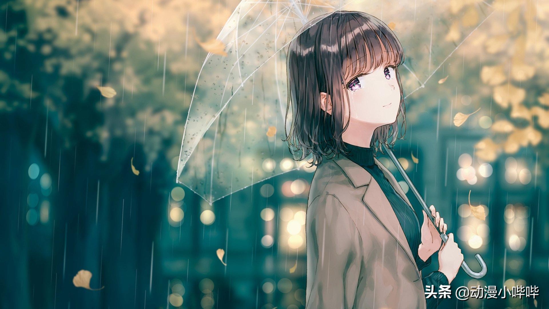 “人不中二枉少年”，这些帅气的二次元拿伞姿势，你曾模仿过吗？