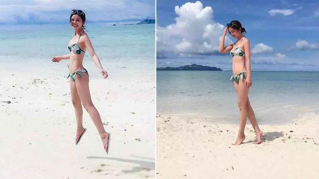 阿Sa半裸出境，身材竟无可挑剔！