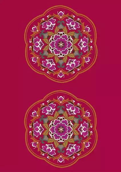 庄重华美的中国古典纹样,东方纹样图植物