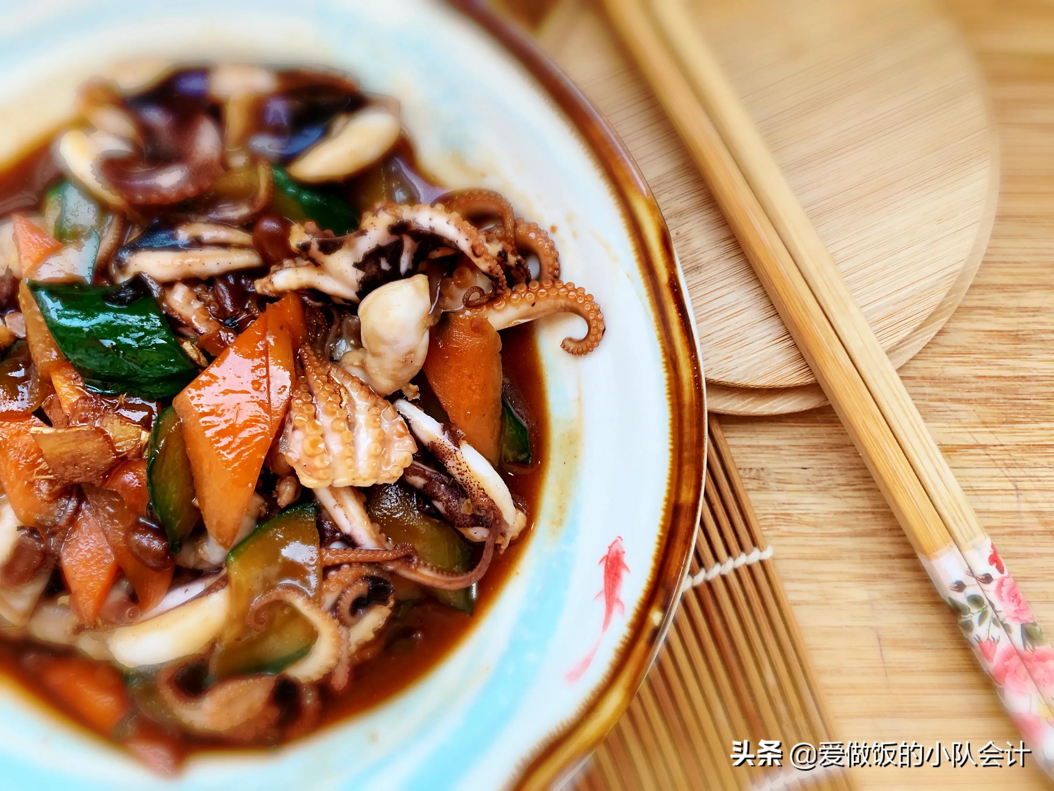 八爪鱼的做法酱香,八爪鱼正宗做法不辣