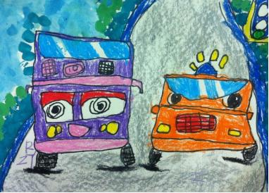 儿童画110警车图片,警车儿童画图片大全简单