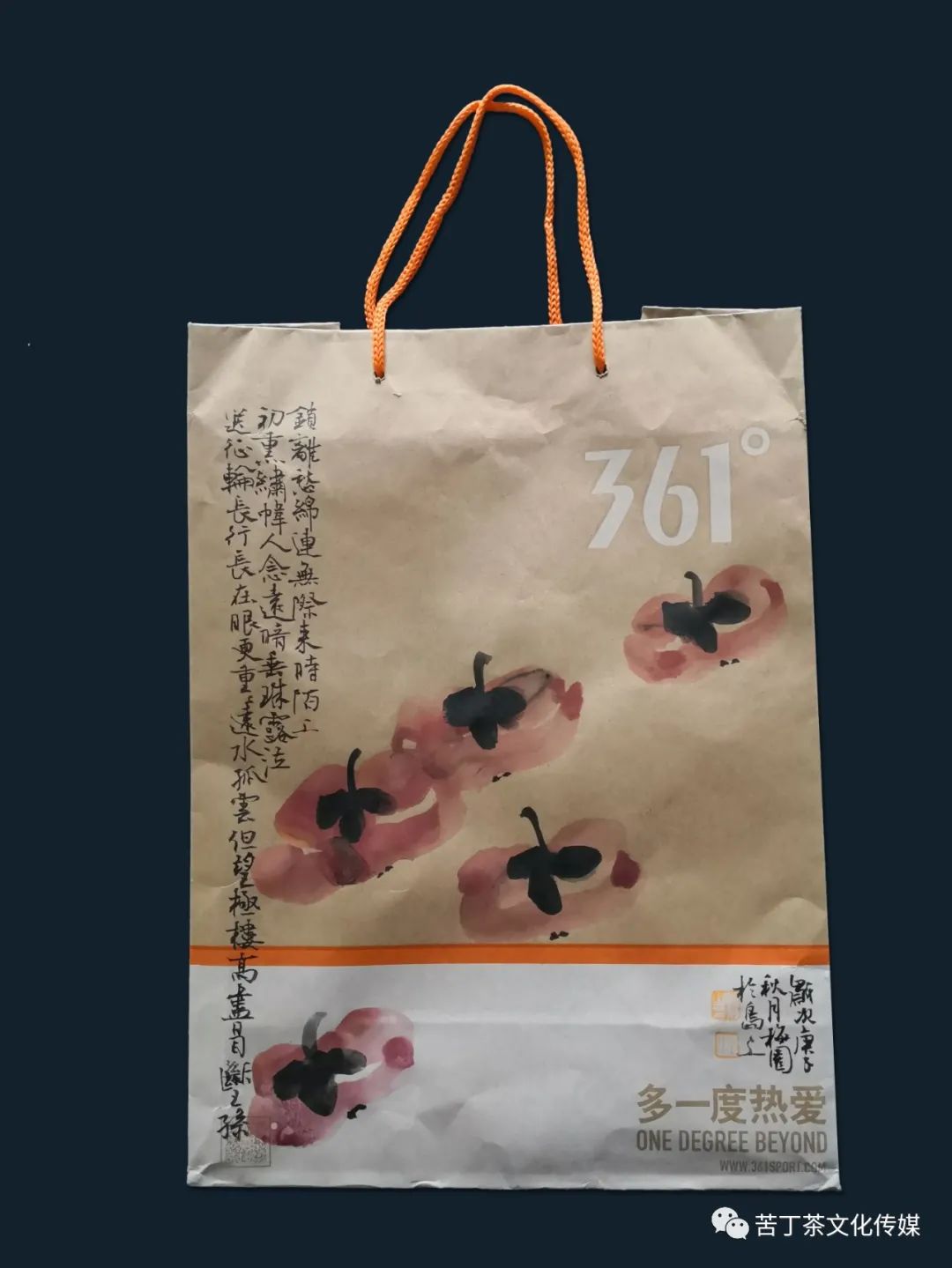 变废为宝---梅园创作的手提袋书画作品