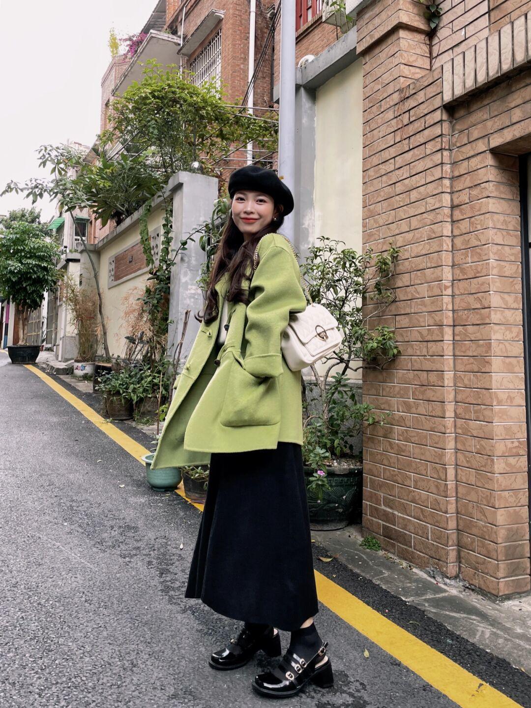 短款毛呢外套冬季穿搭,短毛呢外套显瘦