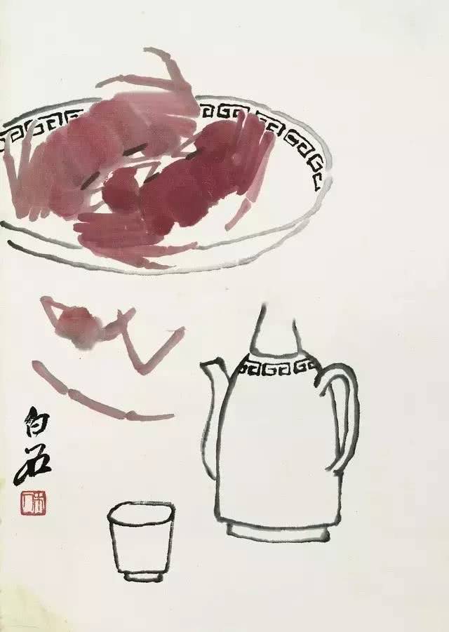 名家笔下的螃蟹诱人极了,中国名家笔下的螃蟹