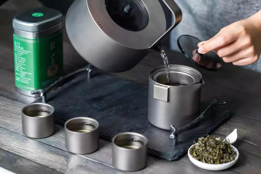 豪华茶具制作全过程,茶具便携式套装钛金属
