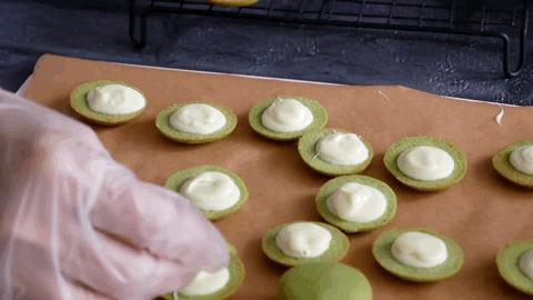 自制抹茶大曲奇怎么做的,马卡龙抹茶曲奇