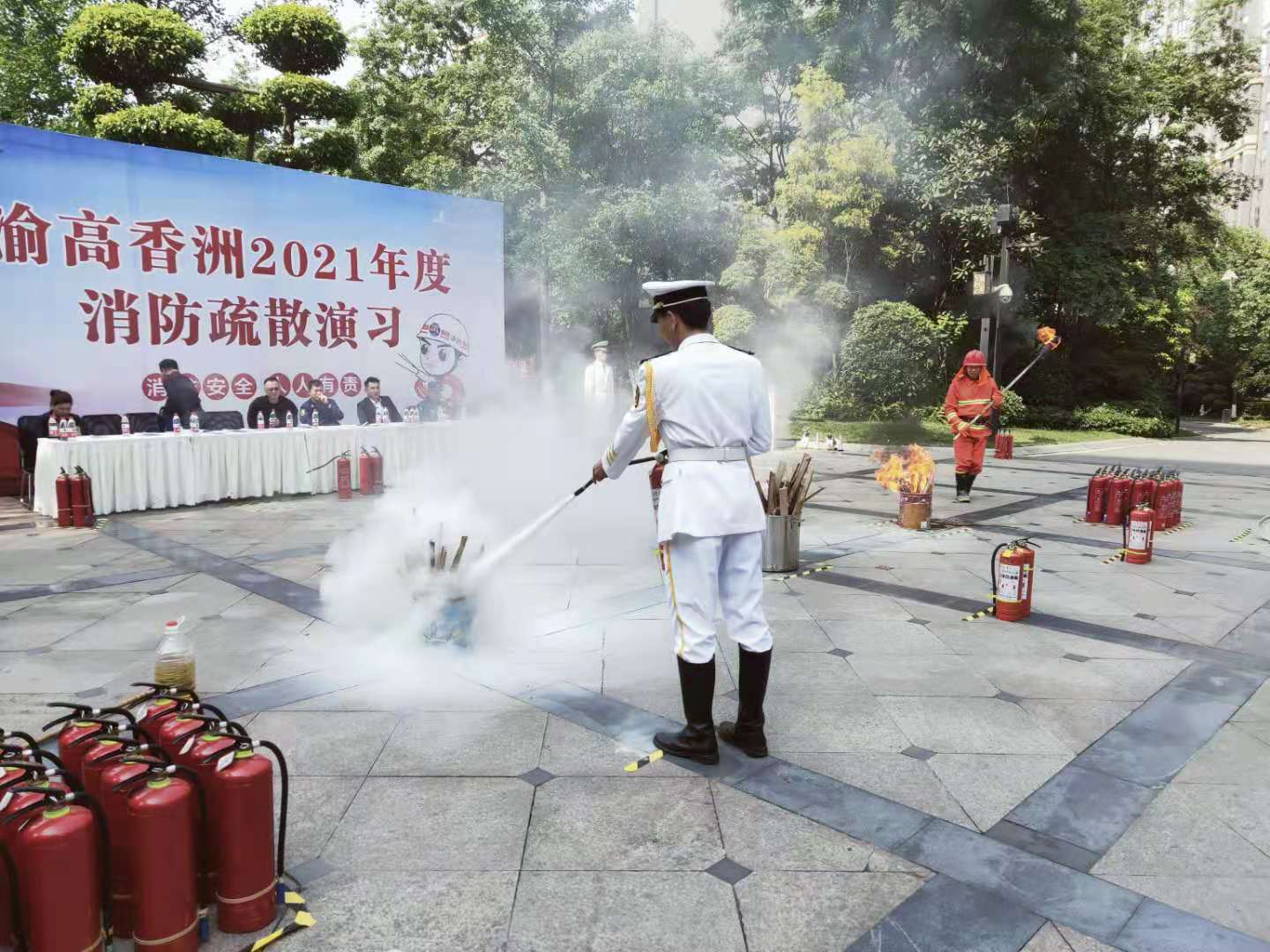 重庆消防总队演习图片,2024渝黔消防演习