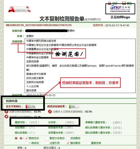 知网查重后怎么看查重率,怎么看知网查重结果详细解说