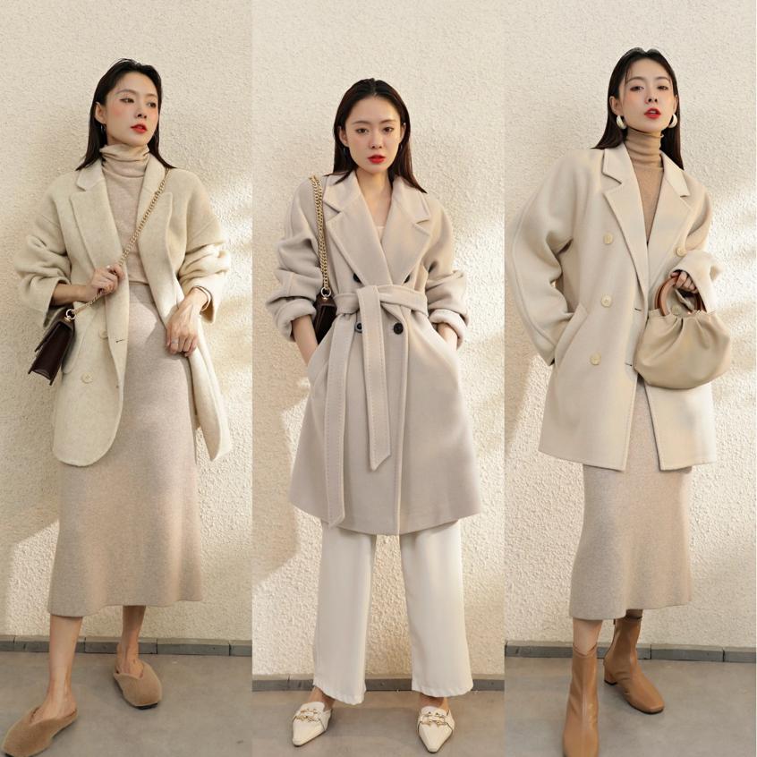 驼色大衣这么穿普通又沉闷最好看,驼色大衣白色大衣哪个更百搭