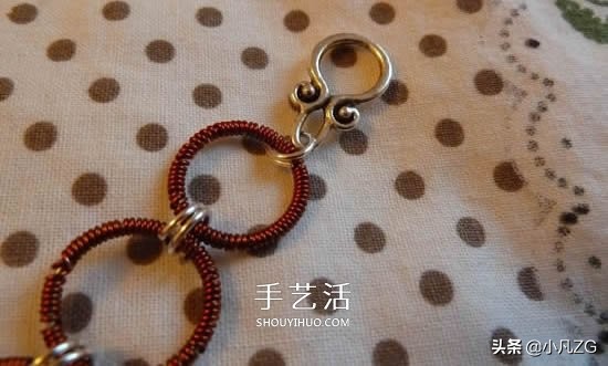 铜线手工制作手链,铜丝手链diy