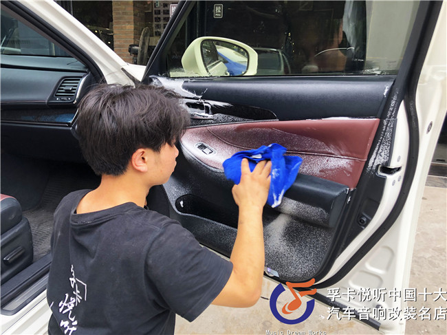 寿光丰田皇冠汽车音响改装调音史泰格两分频中高低音喇叭套餐