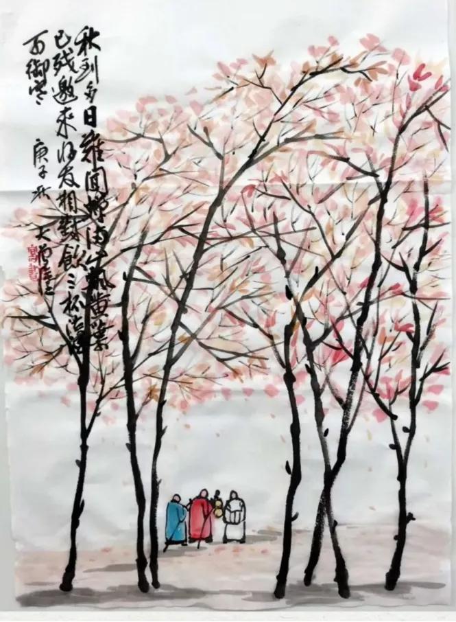 关于秋天的古诗词漫画,写秋天的古诗漫画