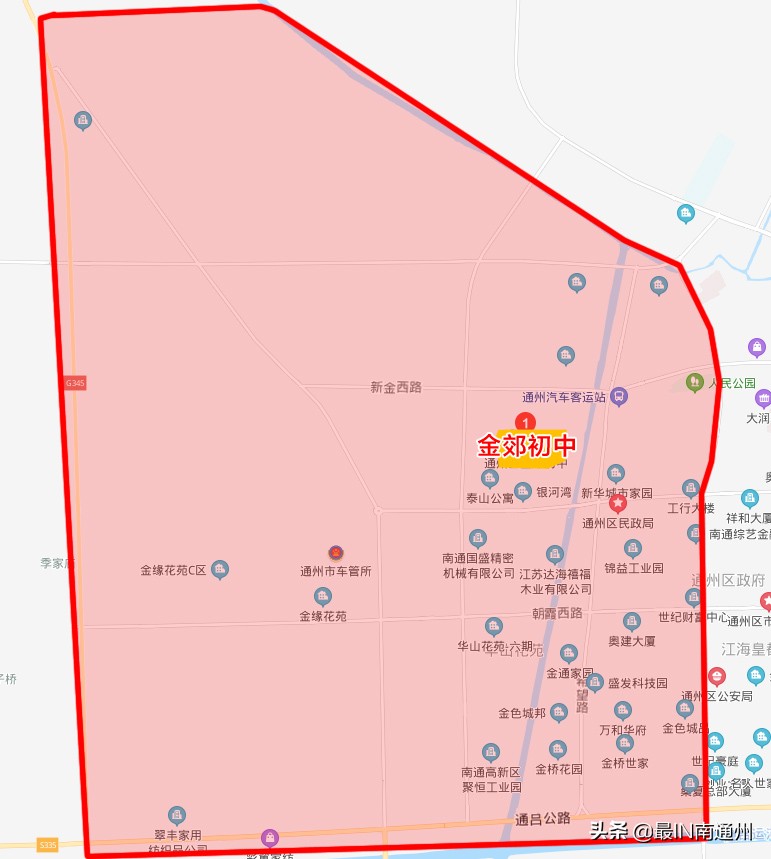 通州2024施教区,南通通州2022施教区