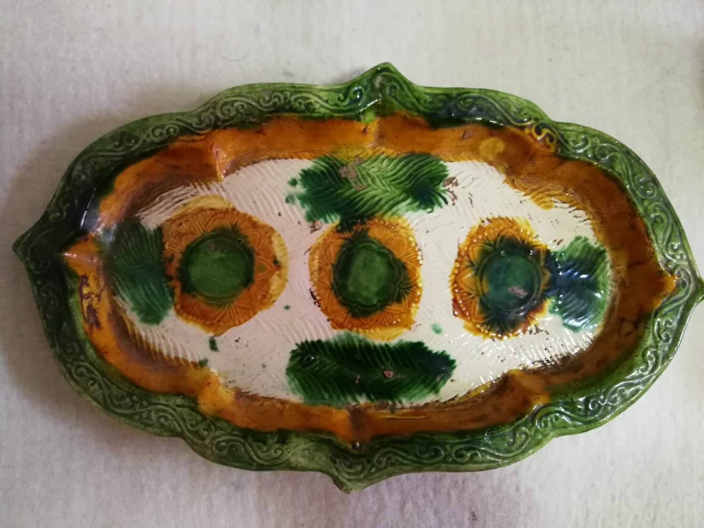 白釉绿彩瓷器发展历史,新三彩瓷器