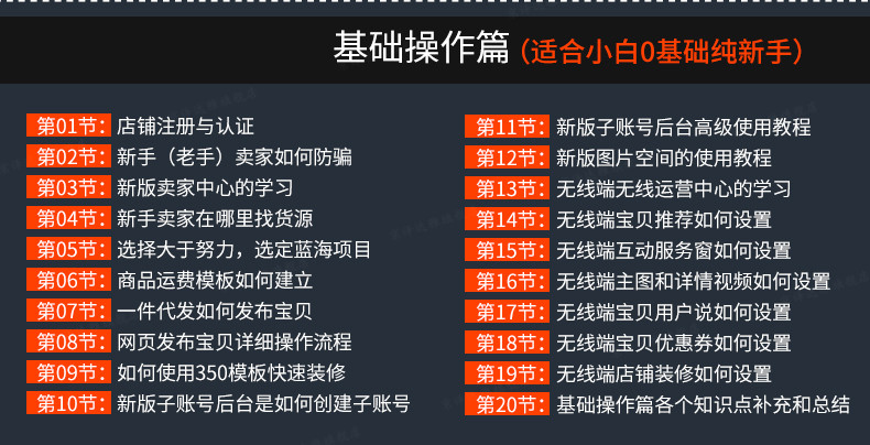 最新淘宝开店教程视频讲解大全,2019淘宝开店全套教程免费