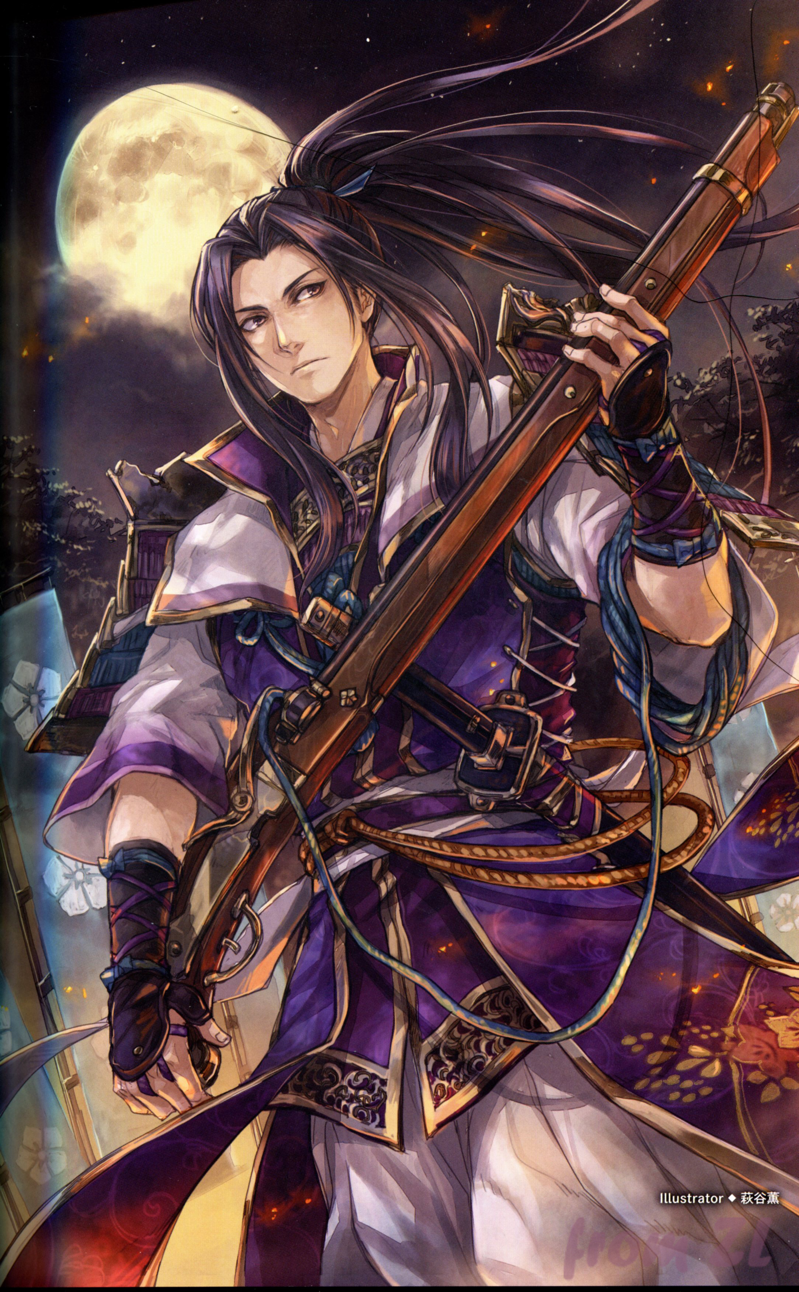 战国无双4设定角色原画集，神无双极意55名武将CG插画壁纸欣赏