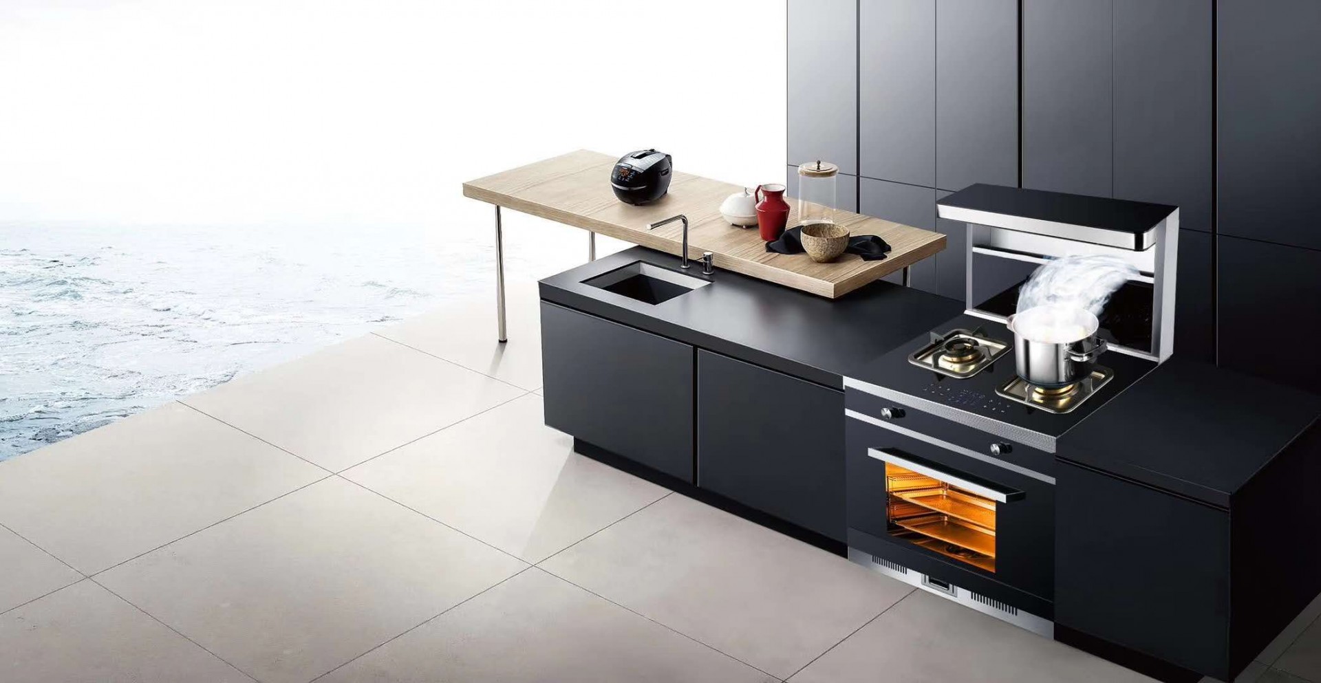 美炊蒸箱集成灶,美炊蒸烤一体集成灶的使用方法