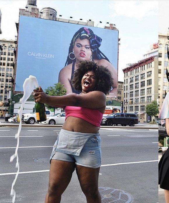 CK换了一个模特，人们却吵翻了：“又黑又胖就不配穿性感内衣？”