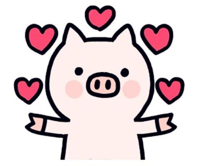 简笔画小动物猪的画法,动物猪简笔画儿童画