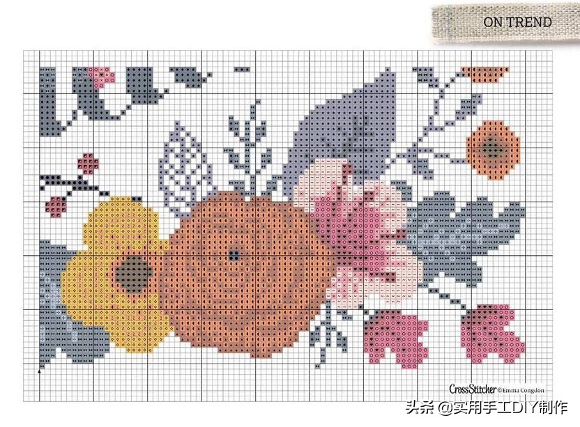 简单的十字绣印花,十字绣可爱图片