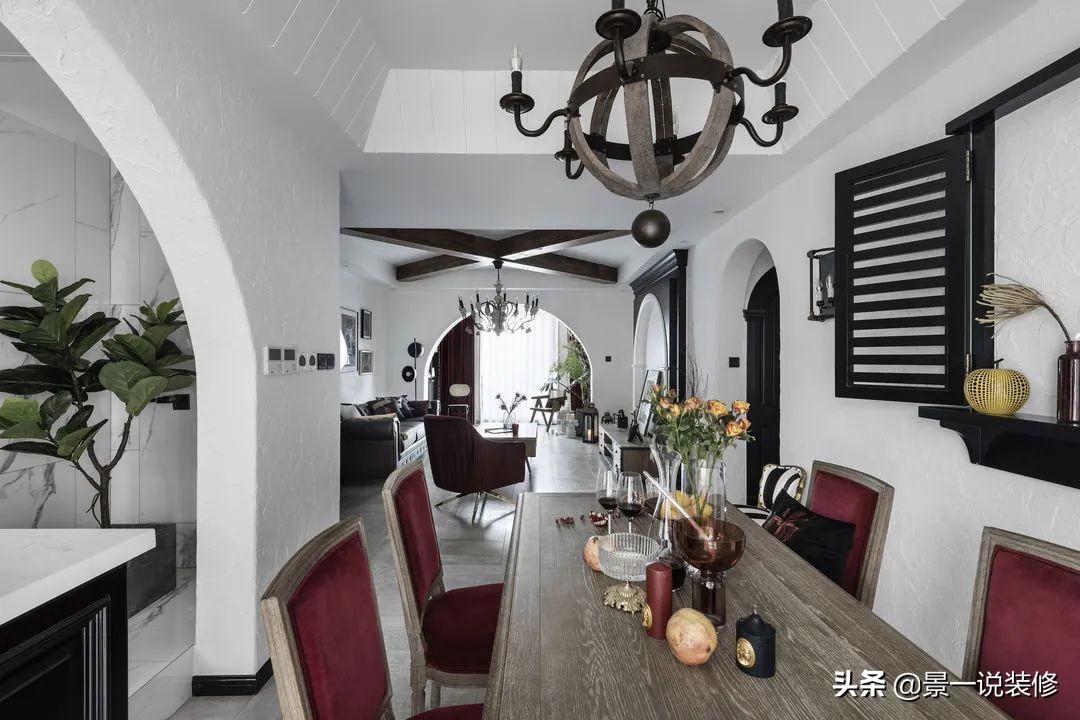 146㎡四室改三室，美式乡村混搭风，装修花费58万，漂亮