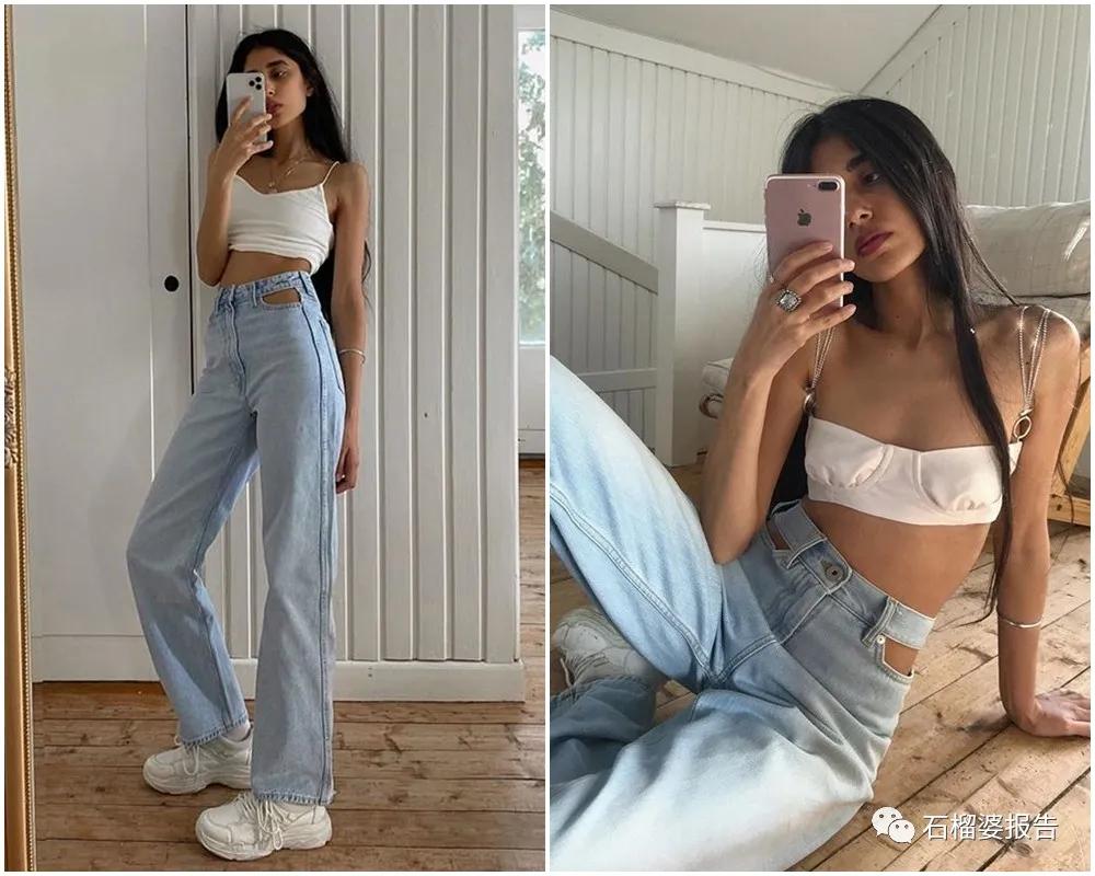 锥形牛仔裤露脚踝,不要漏脚踝的裤子